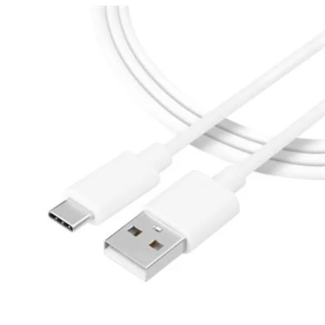 Tactical Cablu Date si Incarcare Type USB-A/ USB-C Alb 1 M