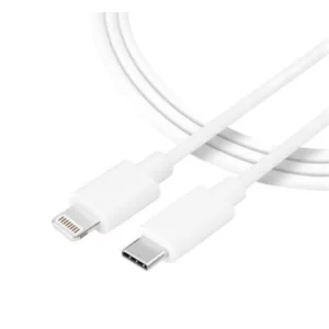 Tactical Cablu Date si Incarcare USB-C/ Lightning Alb 1 M