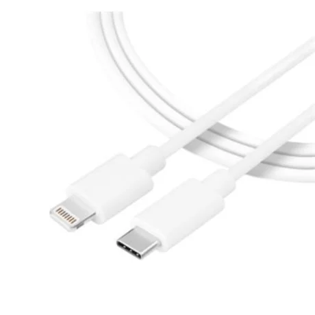 Tactical Cablu Date si Incarcare USB-C/ Lightning Alb 2 M