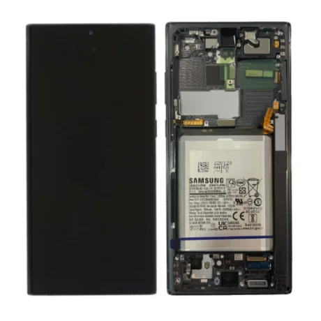 Ecran Samsung S908 Galaxy S22 Ultra 5G Black (Negru) Cu Baterie (Service Pack)