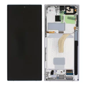 Ecran Samsung S908 Galaxy S22 Ultra 5G White (Alb) (Service Pack)