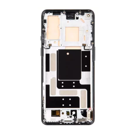Ecran Compatibil pentru OnePlus 9 Negru Cu Rama (Original Refurbished)