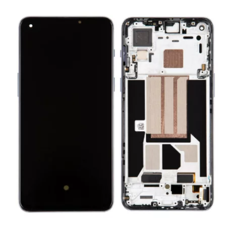 Ecran Compatibil pentru OnePlus Nord 2 Gri CU RAMA