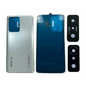 Capac Baterie Compatibil pentru Xiaomi 11T Pro Alb Cu Sticla Camera