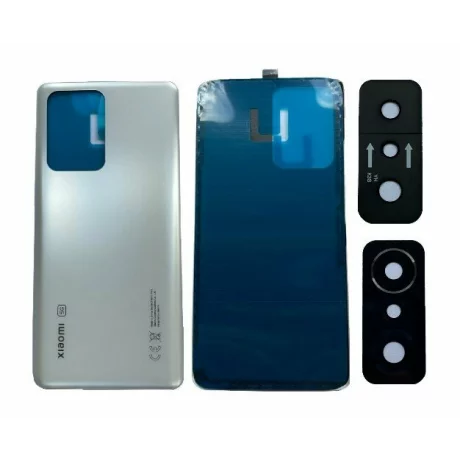Capac Baterie Compatibil pentru Xiaomi 11T Pro Alb Cu Sticla Camera
