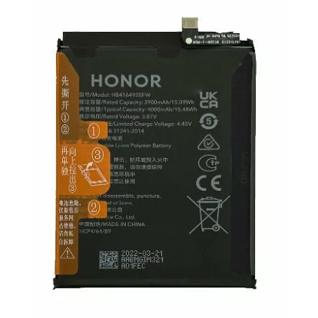 Acumulator Honor X8 4G HB416492EFW 4000mAh Li-Pol + Fingerprint Ocean Blue (Service Pack)