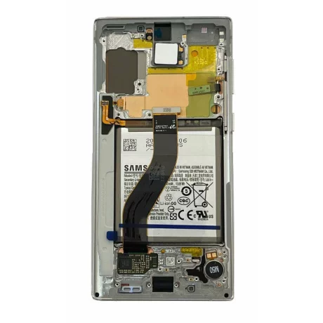Ecran Samsung N970 Galaxy Note 10 2019 Aura White (Alb) Cu Baterie (Service Pack)