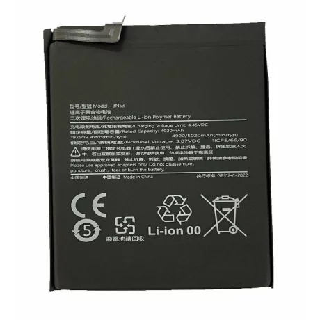 Acumulator Compatibil pentru Xiaomi BN53 Redmi Note 9 Pro 4G / Redmi Note 10 Pro 4G 5020mAh