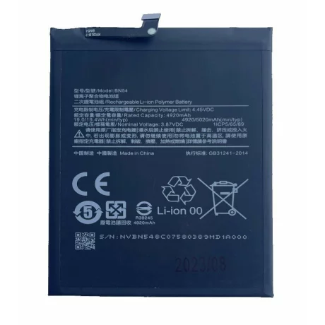 Acumulator Xiaomi BN54 Redmi 9/ Redmi Note 9 4G 5020mAh (Compatibil)