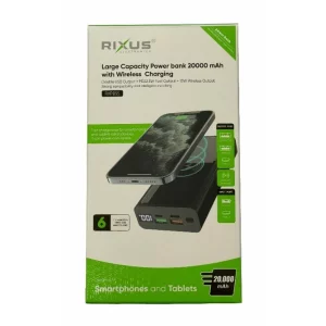 Baterie Externa Rixus Wireless 20.000 mAh