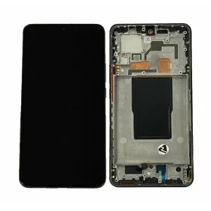 Ecran Compatibil pentru Xiaomi 12T / 12T Pro 5G 2022 Negru CU RAMA