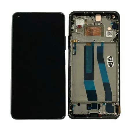 Ecran Compatibil pentru Xiaomi 11 Lite 5G NE Black CU RAMA