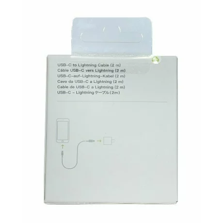 Cablu Date Si Incarcare USB Type-C To Lightning 2M Alb Retail Box (Compatibil)