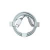 Cablu Date si Incarcare Seria 15 Material Tesut Ultrarezistent USB-C/ USB-C 60W 100cm Alb (Compatibil)