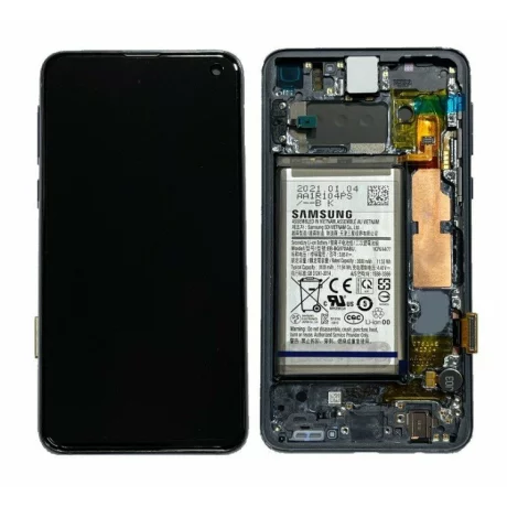 Ecran Samsung G970 Galaxy S10e Prism Black (Negru) CU BATERIE (Service Pack)