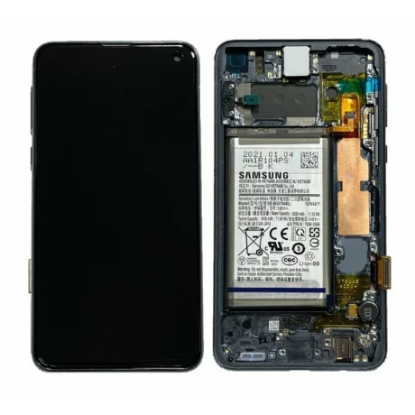 Ecran Samsung G970 Galaxy S10e Prism Black Cu Baterie (Service Pack)