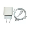 Incarcator Retea USB-C 20W iPhone Fara Logo Alb Retail Box - Cablu 1M Inclus- (Compatibil)