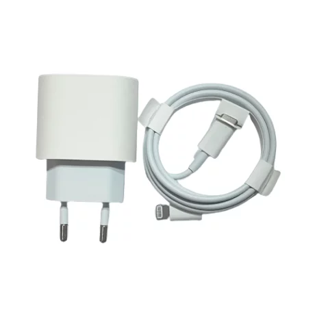 Incarcator Retea USB-C 20W Alb Retail Box - Cablu 1M Inclus- (Compatibil)