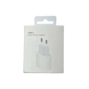 Incarcator Retea USB-C 20W iPhone Fara Logo Alb Retail Box (Compatibil)