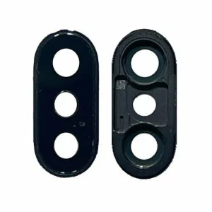 Sticla Camera Compatibila pentru iPhone X cu Rama Neagra
