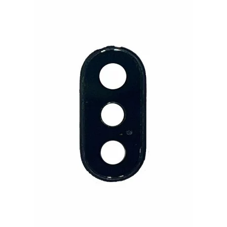Sticla Camera Compatibila pentru iPhone X cu Rama Neagra