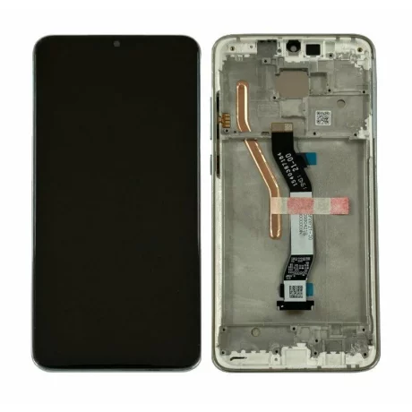 Ecran Compatibil pentru Xiaomi Redmi Note 8 Pro Alb CU RAMA