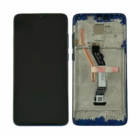 Ecran Compatibil pentru Xiaomi Redmi Note 8 Pro Albastru CU RAMA
