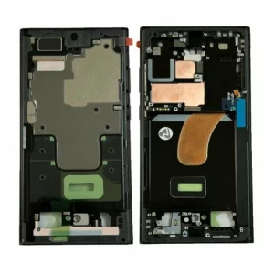 Rama Mijloc Samsung S918 Galaxy S23 Ultra 5G Graphite Gray/ Red (Gri Grafit/ Rosu) (Service Pack)