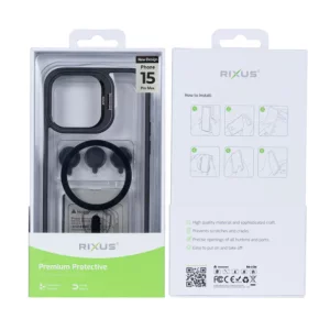 Husa iPhone 15 Pro Max Rixus Magsafe Neagra