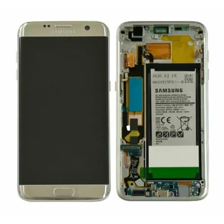 Ecran Samsung G935 Galaxy S7 Edge Silver Cu Baterie (Service Pack)