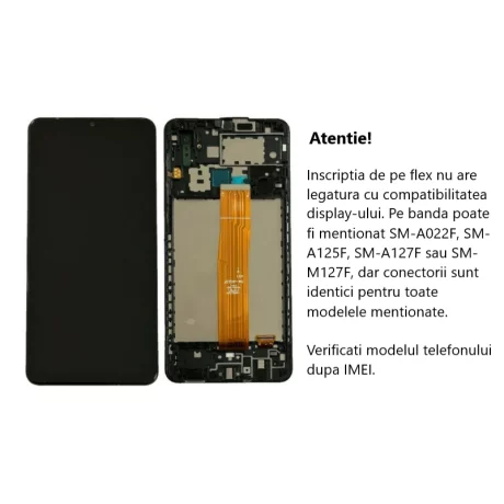 Ecran Compatibil pentru Samsung A022 Galaxy A02 2021 CU RAMA