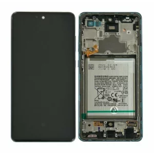 Ecran Samsung A725 Galaxy A72 4G 2021 Albastru Cu Baterie (Service Pack)