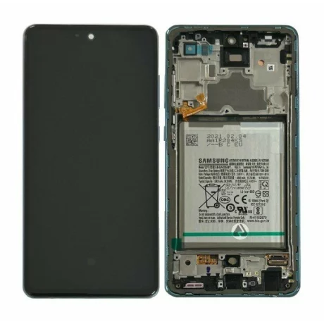Ecran Samsung A725 Galaxy A72 4G 2021 Albastru Cu Baterie (Service Pack)
