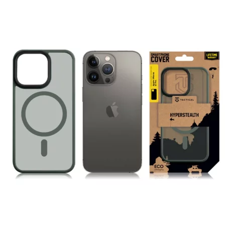 Husa iPhone 13 Pro Tactical MagForce Hyperstealth Verde Inchis