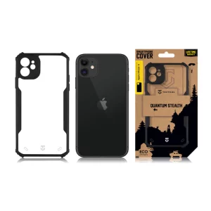 Husa iPhone 11 Tactical Quantum Stealth Transparent/ Negru