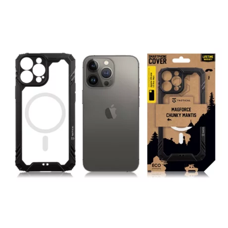 Husa iPhone 13 Pro Max Tactical Magforce Chunky Mantis Negru