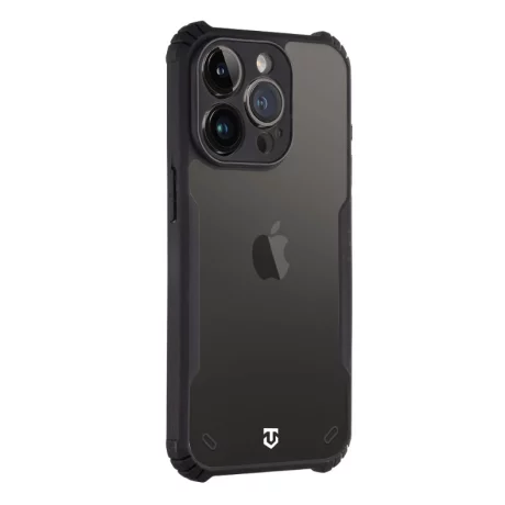 Husa iPhone 14 Pro Tactical Quantum Stealth Transparent/ Negru