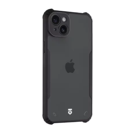 Husa iPhone 15 Plus Tactical Quantum Stealth Transparent/ Negru