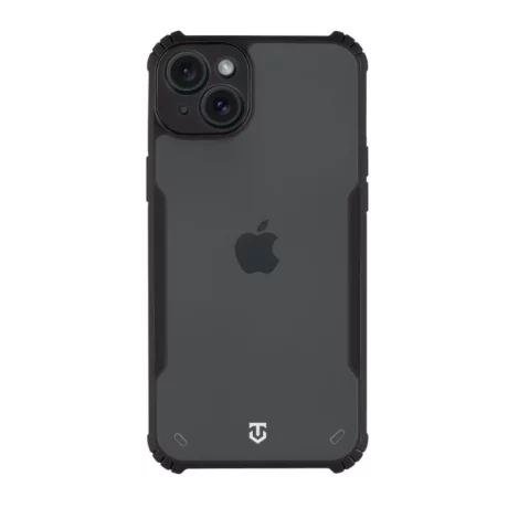 Husa iPhone 15 Plus Tactical Quantum Stealth Transparent/ Negru