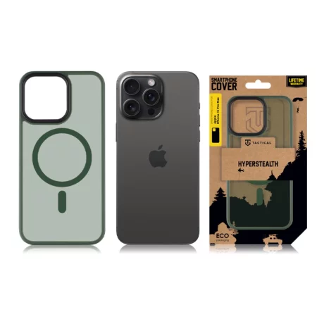 Husa iPhone 15 Pro Max Tactical MagForce Hyperstealth Verde Inchis