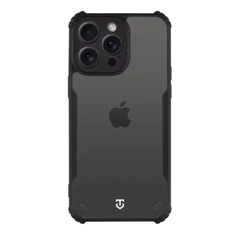 Husa iPhone 15 Pro Max Tactical Quantum Stealth Transparent/ Negru