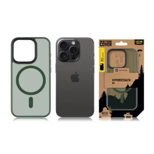 Husa iPhone 15 Pro Tactical MagForce Hyperstealth Verde Inchis