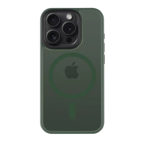 Husa iPhone 15 Pro Tactical MagForce Hyperstealth Verde Inchis