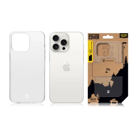 Husa iPhone 15 Pro Max Tactical TPU Transparent