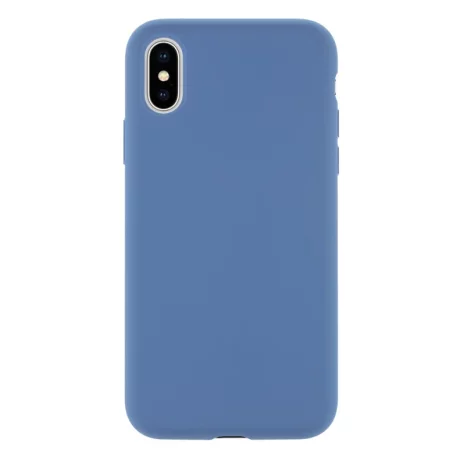 Husa iPhone X/ XS Tactical Velvet Smoothie Albastru