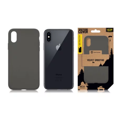 Husa iPhone X/ XS Tactical Velvet Smoothie Gri