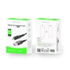 Cablu Date si Incarcare Rixus USB-A to Lightning Impletit cu Afisaj LED 1M Negru (Compatibil)