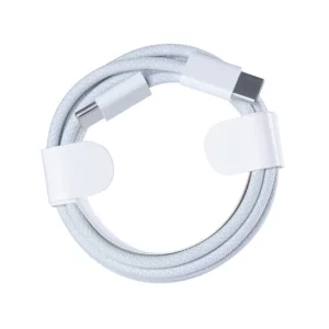 Cablu Date si Incarcare Seria 15 Material Tesut Ultrarezistent USB-C/ USB-C 60W 200cm Alb Retail Box (Compatibil)
