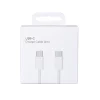 Cablu Date si Incarcare iPhone Seria 15 Material Tesut Ultrarezistent USB-C/ USB-C 60W 200cm Alb Retail Box (Compatibil)