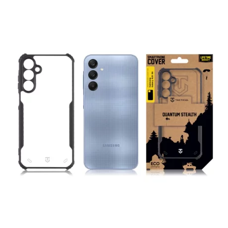 Husa Samsung A256 Galaxy A25 5G Tactical Quantum Stealth Transparent/ Negru